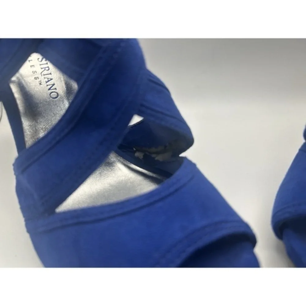 Blue‎ Christian Siriano Sandal Heels Size 6 Women's